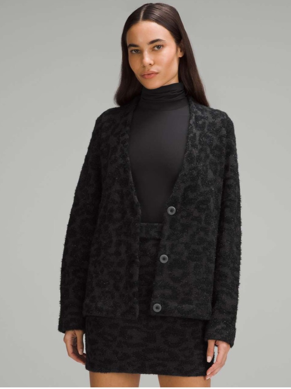 Lululemon • Wool-Blend Jacquard Knit Cardigan • Size XS